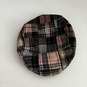 GAP Kids Multicolor plaid warm flat beret hat